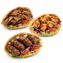 KEBABS WITH PITTA MENU